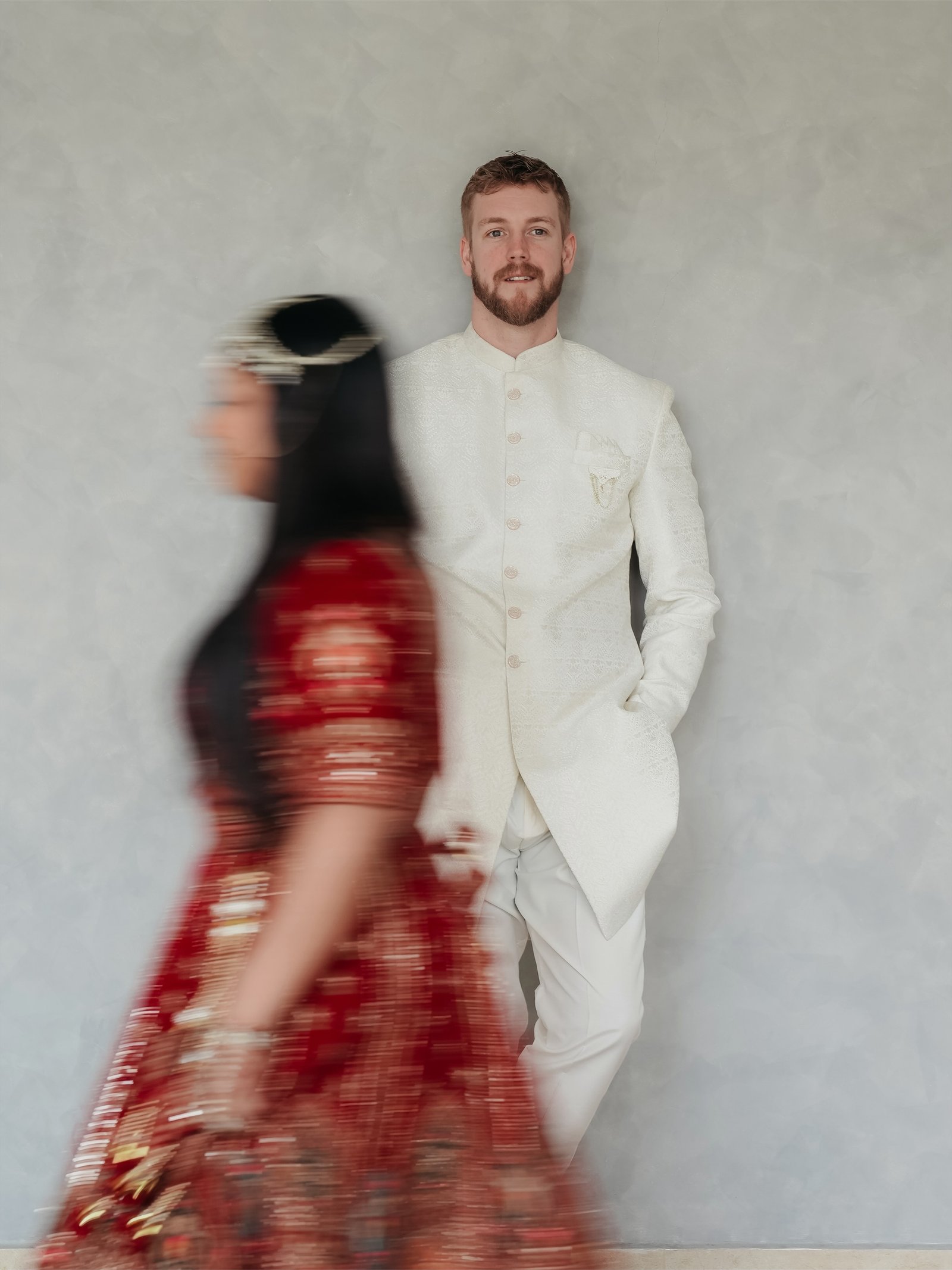 Couple in a creative studio portrait